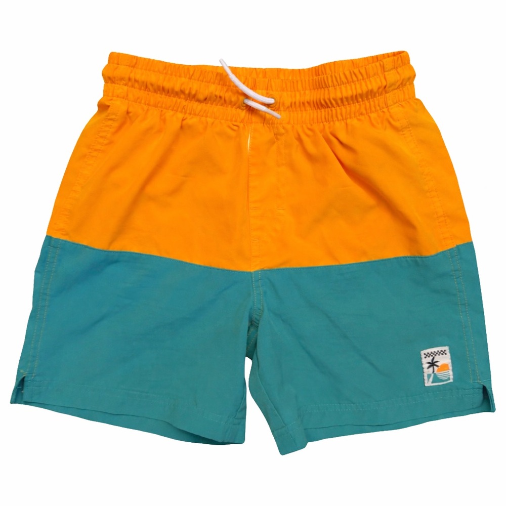 Old Navy Kids Swim Trunks - Orange and Teal